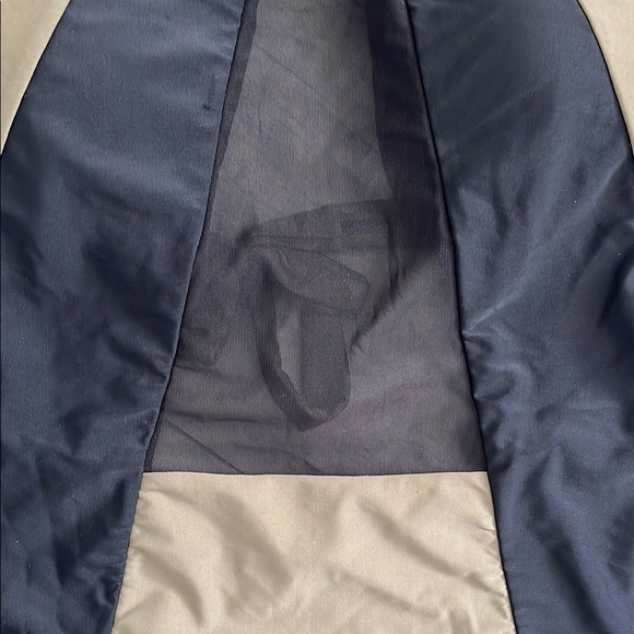 CUPSHE Halter One Piece Swimsuit in Black and Olive Mesh Cut-Out, Size XXL - Picture 4 of 10